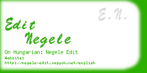 edit negele business card